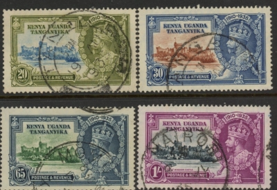 1935 K.U.T - SG.124-7 KGV Silver Jubilee Set of 4 values Used 1935 K.U.T - SG.124-7 KGV Silver Jubilee Set of 4 values Used