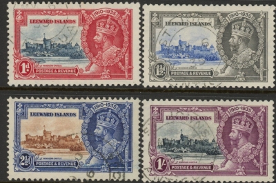 1935 Leeward Islands SG.88-91 Silver Jubilee set 4 values Used 1935 Leeward Islands SG.88-91 Silver Jubilee set 4 values Used