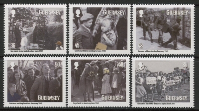 2010 Guernsey SG.1349-54 Anniv. of Guernsey Evacuation Set of 6 values U/M (MNH) 2010 Guernsey SG.1349-54 Anniv. of Guernsey Evacuation Set of 6 values U/M (MNH)