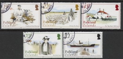 2004 Falkland Islands. SG.980-4 Sheep Farming. set 5 values.fine used. 2004 Falkland Islands. SG.980-4 Sheep Farming. set 5 values.fine used.