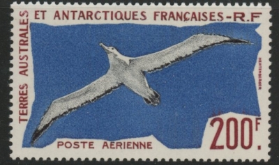 1959 French Antarctic SG.18 200F Wandering Albatross mounted mint 1959 French Antarctic SG.18 200F Wandering Albatross mounted mint