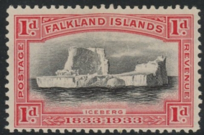 1933 Falkland Islands. SG.128 1d black & scarlet. mounted mint. 1933 Falkland Islands. SG.128 1d black & scarlet. mounted mint.