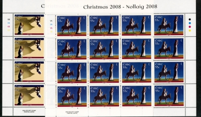 2008 Ireland SG1926-7 Christmas 2 values in Sheets of 16 U/M (MNH) 2008 Ireland SG1926-7 Christmas 2 values in Sheets of 16 U/M (MNH)