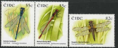 2009 Ireland SG.1982-4 Dragonfilies Set of 3 values U/M (MNH) 2009 Ireland SG.1982-4 Dragonfilies Set of 3 values U/M (MNH)