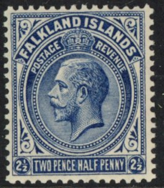 1921 Falkland Islands. SG.76 2½d deep blue. Unmounted Mint 1921 Falkland Islands. SG.76 2½d deep blue. Unmounted Mint