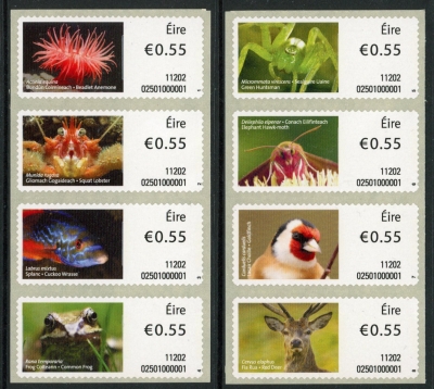 2011 Ireland M19-26 Animals & Marine Life (2nd Series) Set of 8 values U/M (MNH) 2011 Ireland M19-26 Animals & Marine Life (2nd Series) Set of 8 values U/M (MNH)