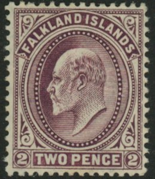 1904 Falkland Islands SG.45 2d purple U/M (MNH). 1904 Falkland Islands SG.45 2d purple U/M (MNH).