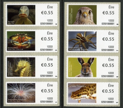 2012 Ireland M29-36 Animals & Marine Life (3rd Series) U/M (MNH) 2012 Ireland M29-36 Animals & Marine Life (3rd Series) U/M (MNH)