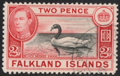 1938 Falkland Islands. SG.150a 2d black & red. fine used 1938 Falkland Islands. SG.150a 2d black & red. fine used