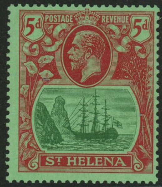 1922 St Helena.SG.103 5d green & deep carmine Unmounted Mint 1922 St Helena.SG.103 5d green & deep carmine Unmounted Mint