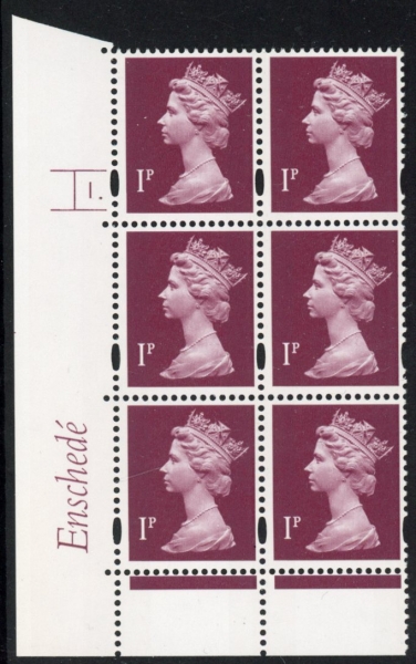 Y1667 (U69) 1p crimson. Enschedé. PVA bluish. Cyld.1 dot. blue fluor U/M (MNH) Y1667 (U69) 1p crimson. Enschedé. PVA bluish. Cyld.1 dot. blue fluor U/M (MNH)