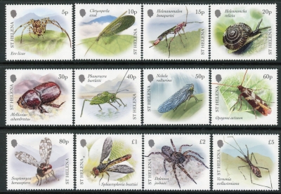 2026 St Helena. SG.TBA. Invertibrates.(from sheet) set 12 values U/M (MNH) 2026 St Helena. SG.TBA. Invertibrates.(from sheet) set 12 values U/M (MNH)