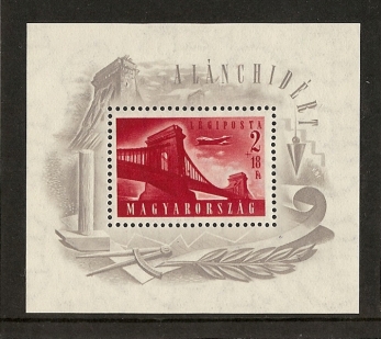 Hungary Chain Bridge MS 1036a