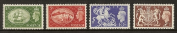 Great Britain 1951 High Values Great Britain 1951 High Values