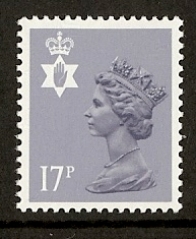 17p grey blue Type II  SG. NI 43ea