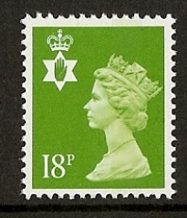 18p bright green SG. NI 47a