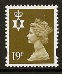 19p bistre Centre band SG. NI 78