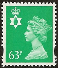 63p light Emerald SG. NI 85