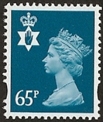 65p greenish blue SG. NI 87 65p greenish blue SG. NI 87