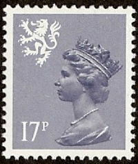 17p grey blue Type II SG. S43a 17p grey blue Type II SG. S43a