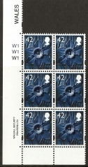 42p daffodil SG. W102 cyld. Walsall