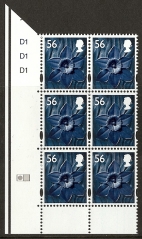 56p Daffodil SG. W105a cyld. 56p Daffodil SG. W105a cyld.