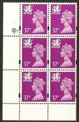 37p brt mauve SG. W76