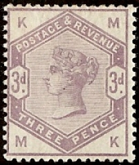 3d lilac SG.191 letters 'MK' 3d lilac SG.191 letters 'MK'