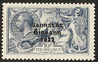 KGV 10/- dull grey blue SG.88 KGV 10/- dull grey blue SG.88