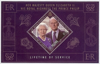 St Helena 2011 Lifetime of Service Queen Elizabeth II & Prince Philip