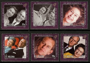 St Helena 2011 Lifetime of Service Queen Elizabeth II & Prince Philip set of 6 values St Helena 2011 Lifetime of Service Queen Elizabeth II & Prince Philip set of 6 values