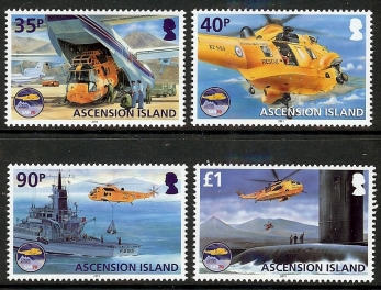 2011 Ascension70th anniversary RAF Search & Rescue st 4 values 2011 Ascension70th anniversary RAF Search & Rescue st 4 values