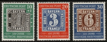 1949 West Germany SG.1035/7 1949 West Germany SG.1035/7