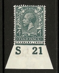 King George V 4d contol S21