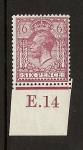 King George V 6d control E.14