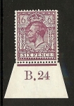 King George V 6d control B.24