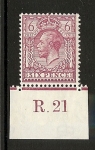 King George V 6d control R.21