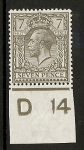 King George V 7d control D14