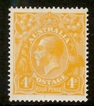 1920 Australia SG.22c 4d pale orange-yellow. M/M