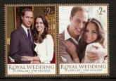 2011 New Zealand  Royal Wedding  SG.3266-7  2 vals