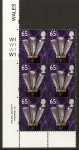 65p Feathers SG. W87 cyld.
