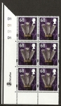 68p Feathers SG.W106 cyld.