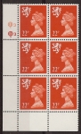 22p brt. orange red SG. S66 Cyld. Questa