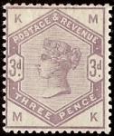 3d lilac SG.191 letters 'MK'
