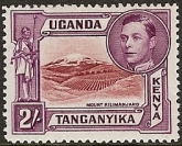 Kenya Uganda & Tanganyika 1941 KGVI 2/-
