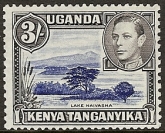Kenya Uganda & Tanganyika 1947 KGVI 3/-