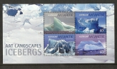 2011 AAT  Icebergs mini sheet SG.  MS202 u/m (MNH)