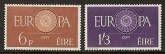 1960 Ireland SG.182-3 Europa  U/M (MNH)