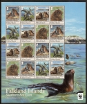 2011 Falkland Islands  WWF Southern Sea Lions Sheetlet SG.1194 - 1197  x 4  u/m  MNH