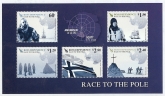 2011 Ross Dependency MS.131  Race to The Pole Mini Sheet